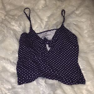 AEO polka dot tank top